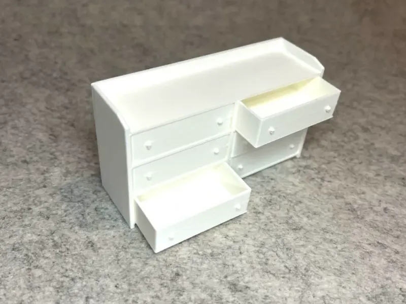 Dollhouse shelf TV bench for miniature house