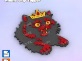 Badge Reel Topper Flat Back DUNGEON CRAWLER CARL-1
