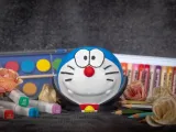 Cesta de Halloween, macetero y portalápices de Doraemon vampiro-2
