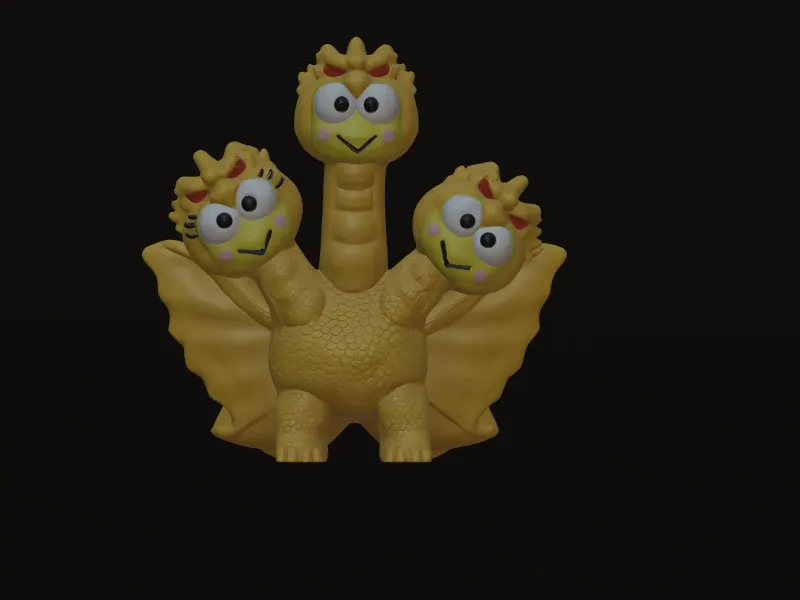 keroppy X Ghidora Hello Kitty X Godzilla 
