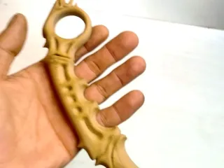 Daga Ritual Colmillo de Hueso STL/3MF – Cuchillo Fantasía