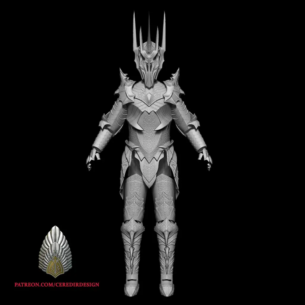Доспехи Саурона Властелин колец 3D DIGITAL DOWNLOAD FILE