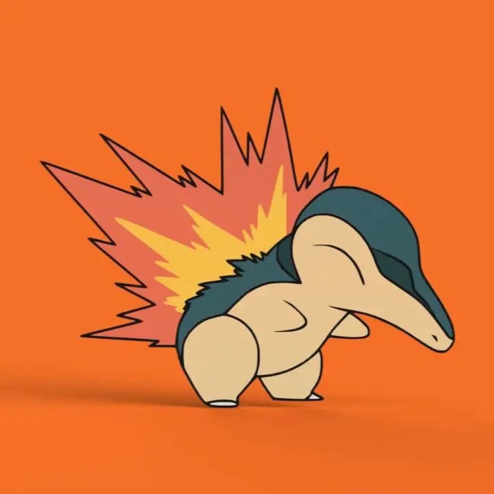 Cyndaquil Wall Art