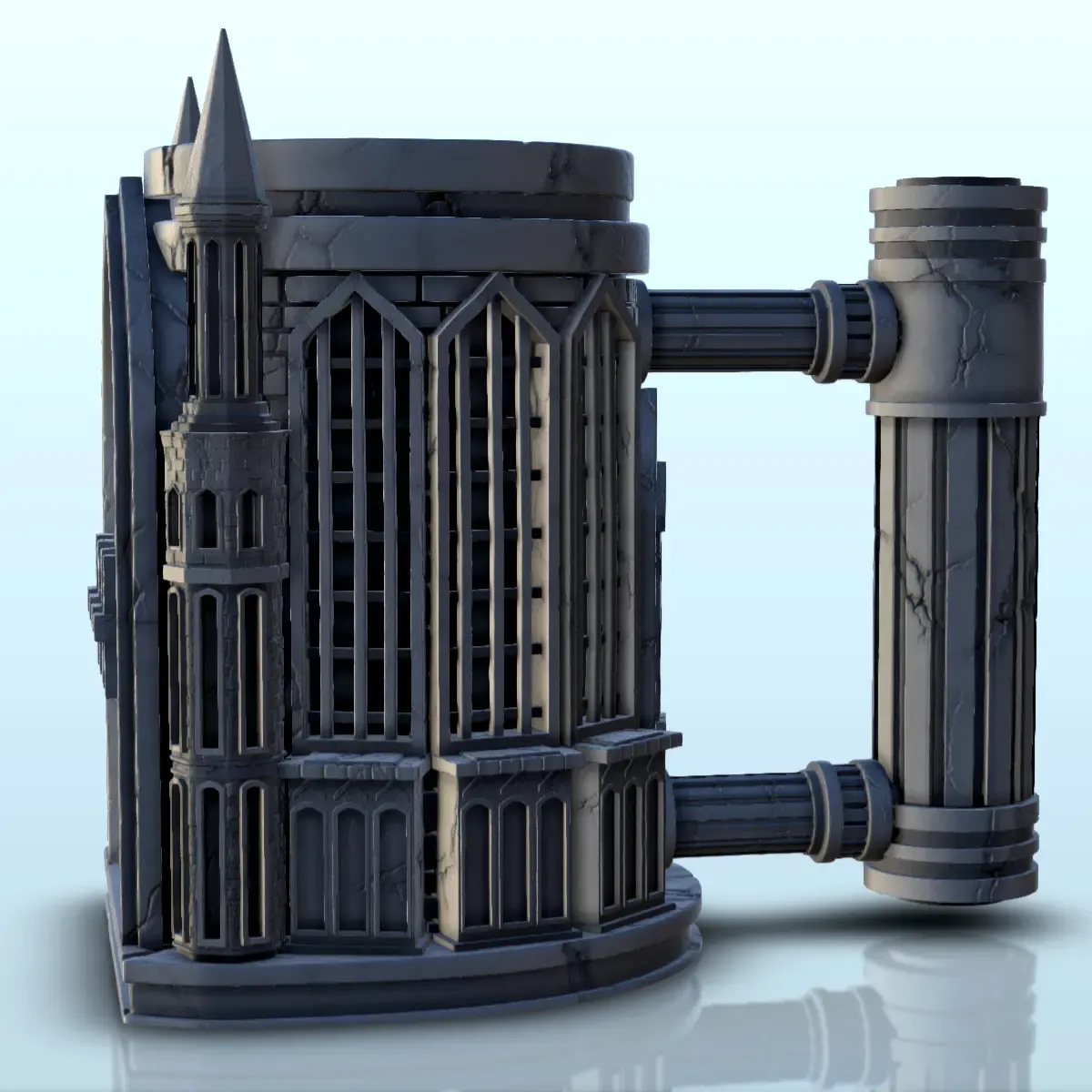 Gothic castle dice mug (13) - beer can holder
