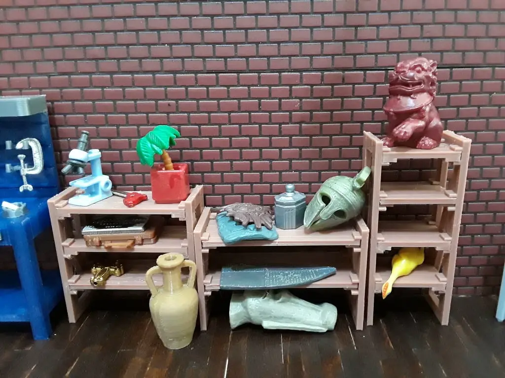 Estanterías paramétricas de 2x4 (escala 1:18)