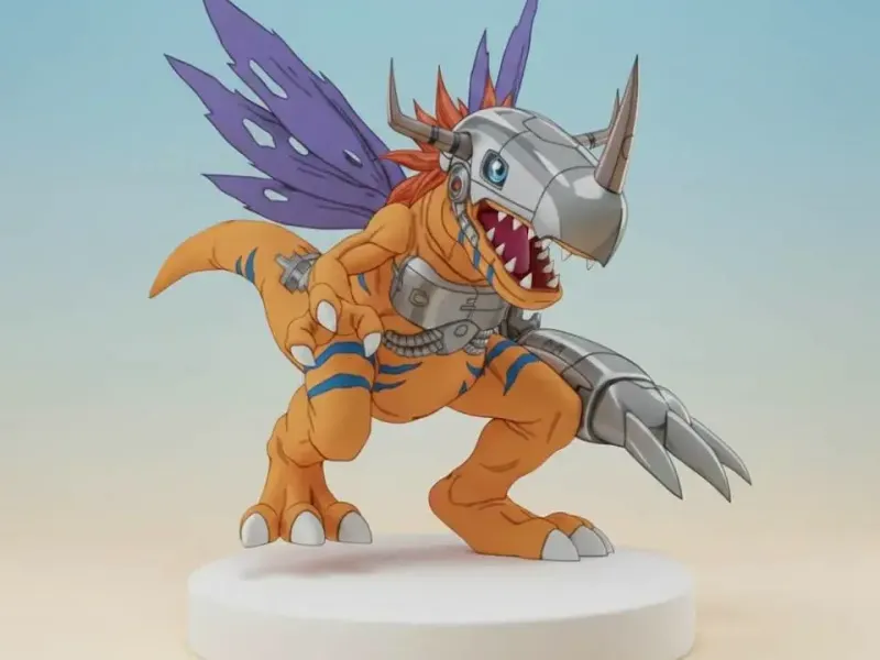 MetalGreymon Digimon Creature Model