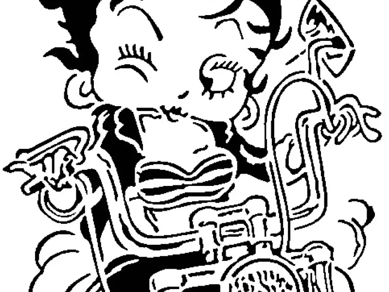 Betty Boop șablon 4