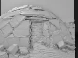 abandoned igloo partially collapsed-0