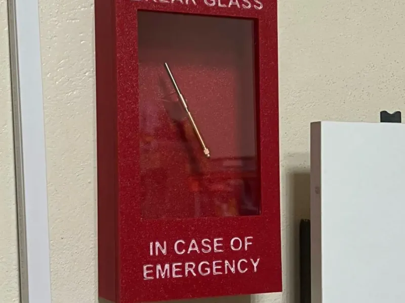 Break Glass in Case of Emergency — 3D Nozzle