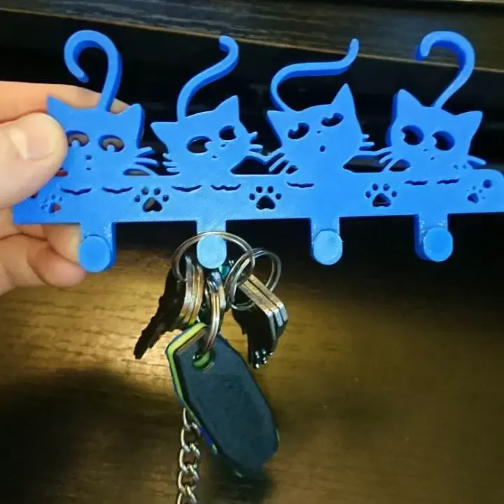 Porte-clés avec chatons