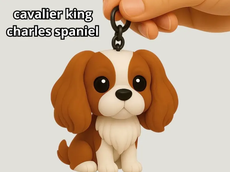 Cavalier king charles paniel keychain