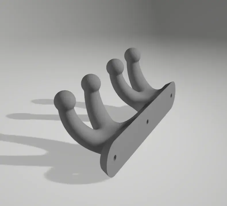 Very strong 4-piece door hanger to be screwed