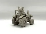 Pig on Tractor-2