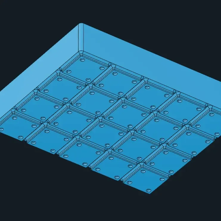 Misc. Gridfinity Bin 40mm 4x5 (4.9x2.5mm magnets)