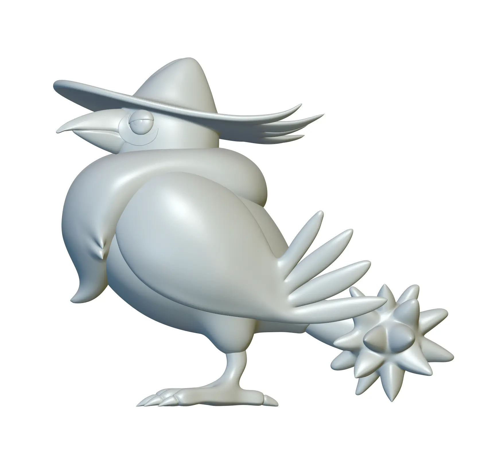 Pokémon Honchkrow #430 - Pronto para impressão 3D!