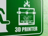 3D Printer Emergency Sign - Left Side Arrow Up-3