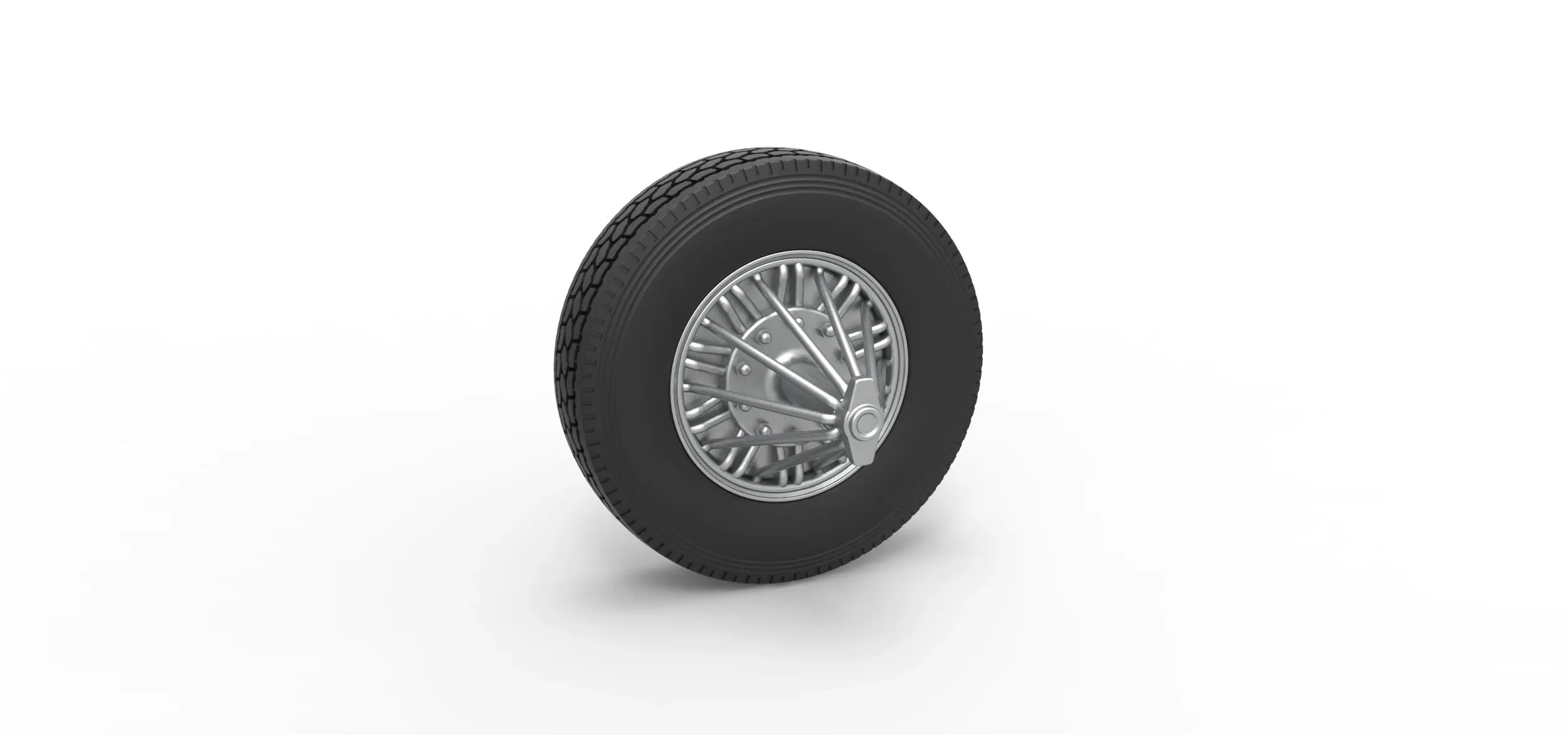 Vehicles & Machinery STL Download - Front custom Slab wheel of semi ...