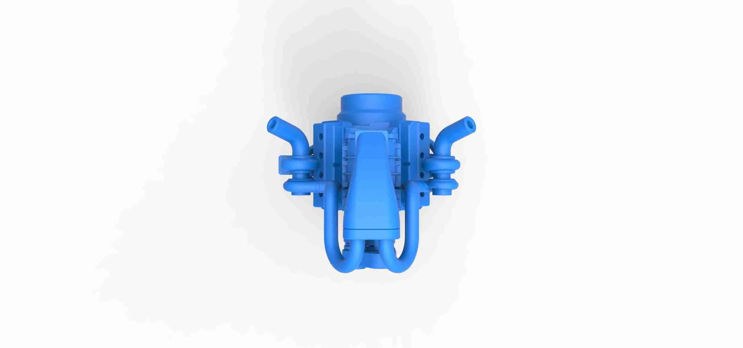 Twin turbo supercharged V8 Engine Version 5 Scale 1:25
