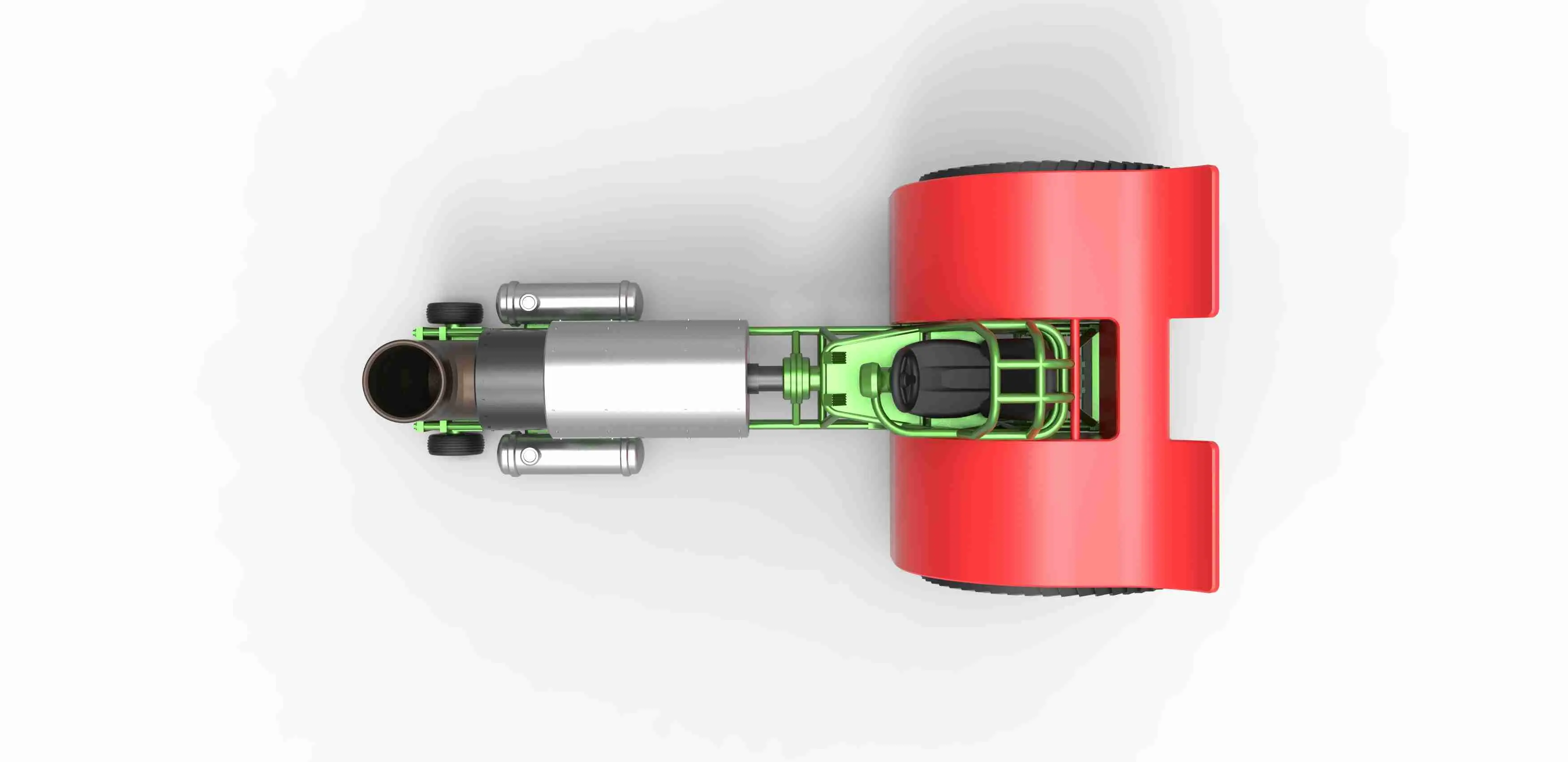 Pulling tractor with single jet engine Scale 1:25