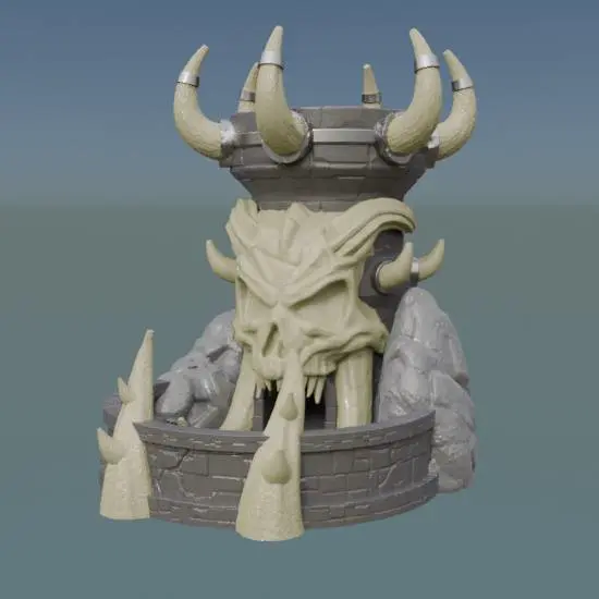 Dice Tower Skull Fang Castle