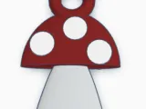 mushroom keychain.-0