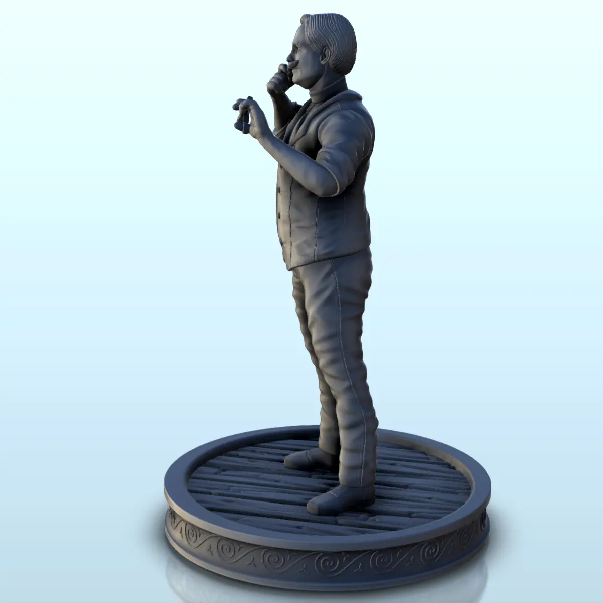 Barbero con tijeras (2) - Figura en miniatura del Viejo Oeste