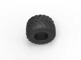 Monster Jam tire 8 Scale 1:25-5