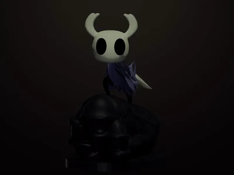 Hollow Knight Style Bug Warrior (One-Piece STL)