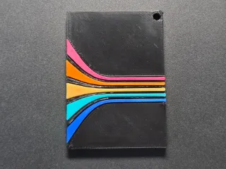 80s Stripes keychain