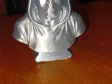 Hooded Polygon Man Bust Print-2