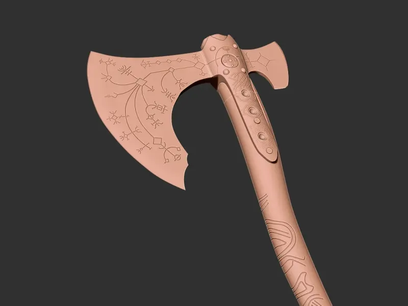 Leviathan Axe from God of War 3D print model