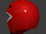 Mighty Morphin Power Ranger Cosplay Helmet - Red Ranger-6