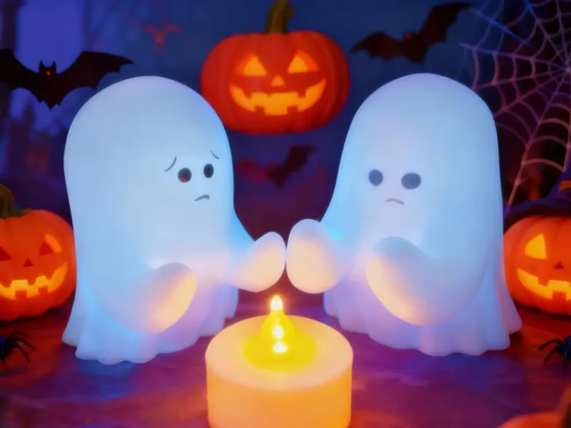The Ghost by the Fire (Candle Lamp)烤火的幽灵（蜡烛灯）
