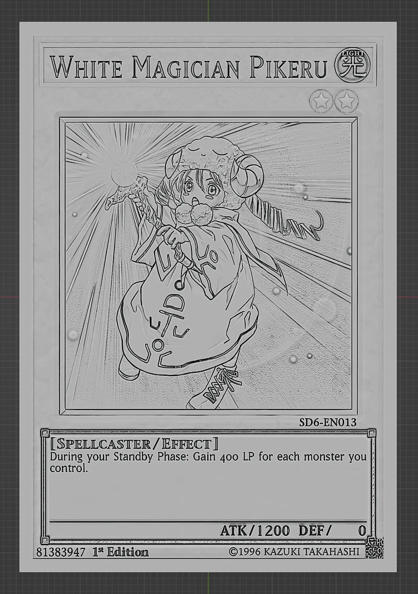 white magician pikeru - yugioh