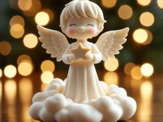 Angel on cloud