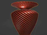 unique modern flower vase model stl file-2