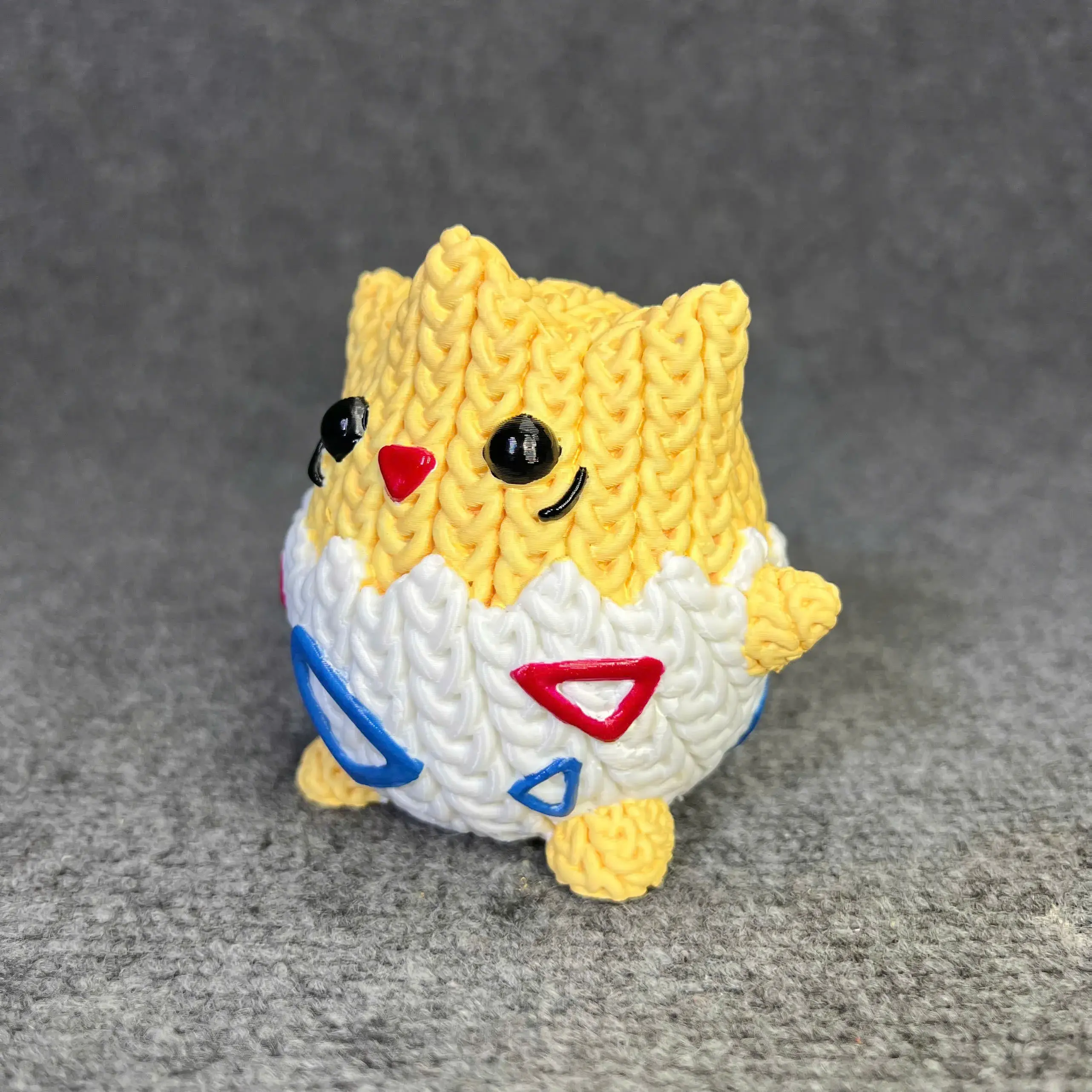 Pokemon Togepi Crochet Knitted - STL & 3mf Multicolor