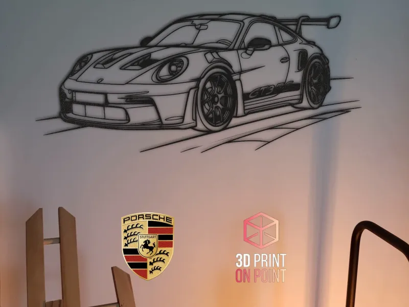 Porsche 911 GT3 RS - 2D WALL ART
