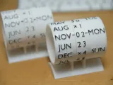 Perpetual calendar with mechanically automatic day by Shiura-1