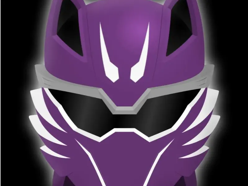 Jungle Fury Wolf Ranger / GekiViolet Helmet