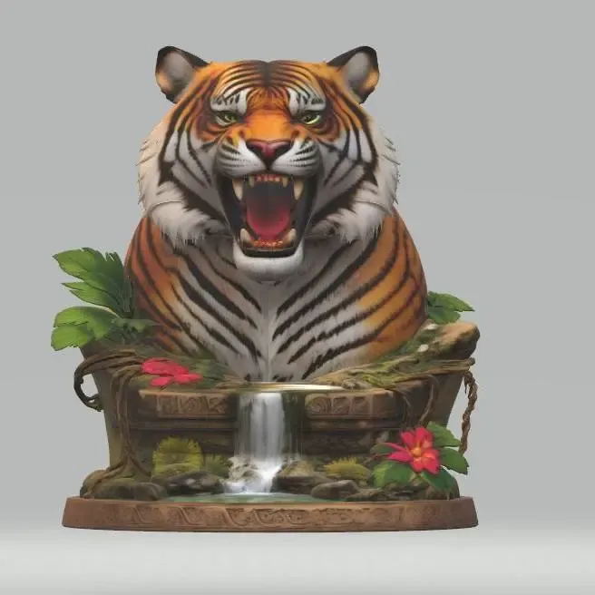 Tiger bust