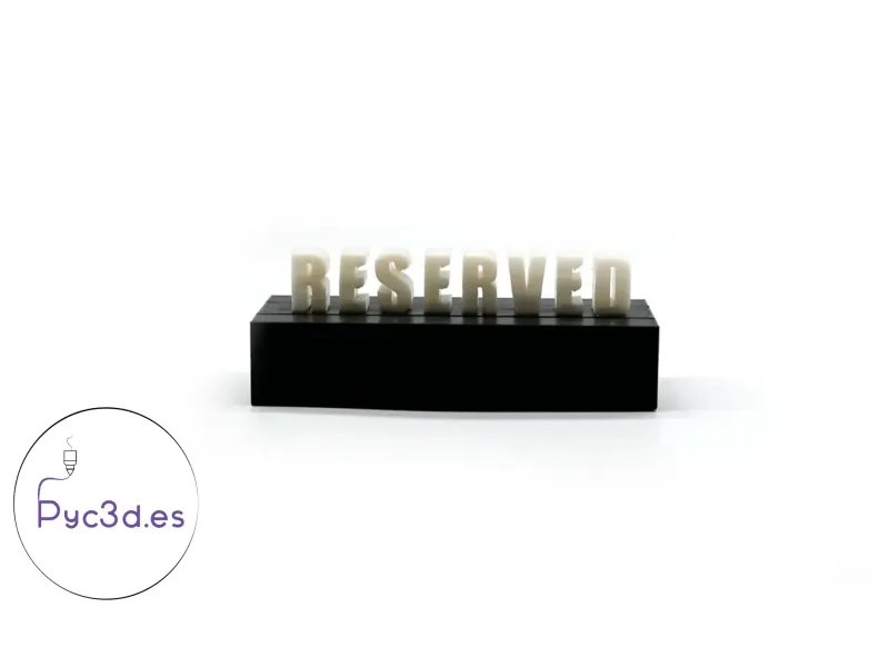 RESERVED TABLE SIGN  100% CUSTOMIZABLE WITH DIFFERENT TEXTS