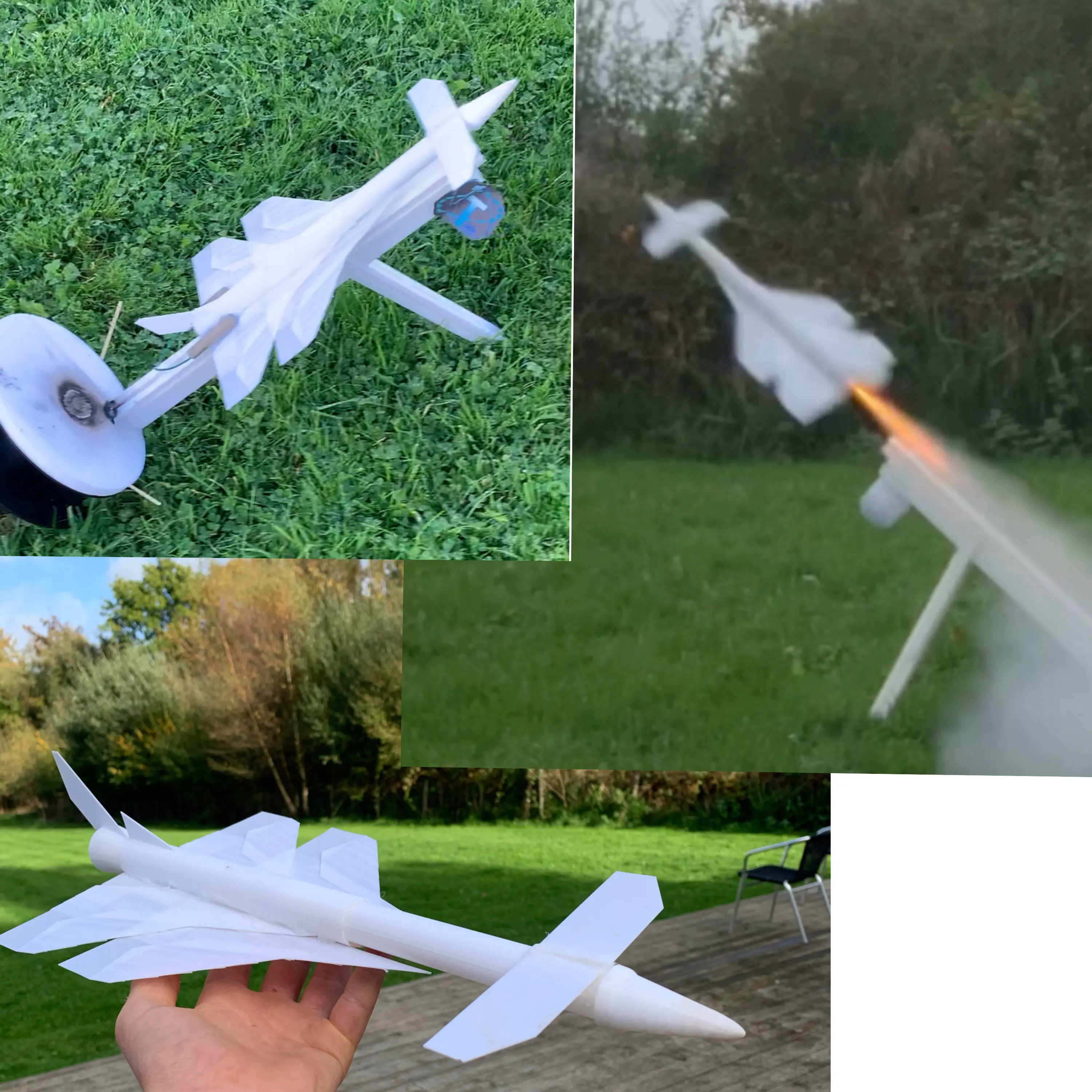 Cloud CuTTer canard rocket plane *working*