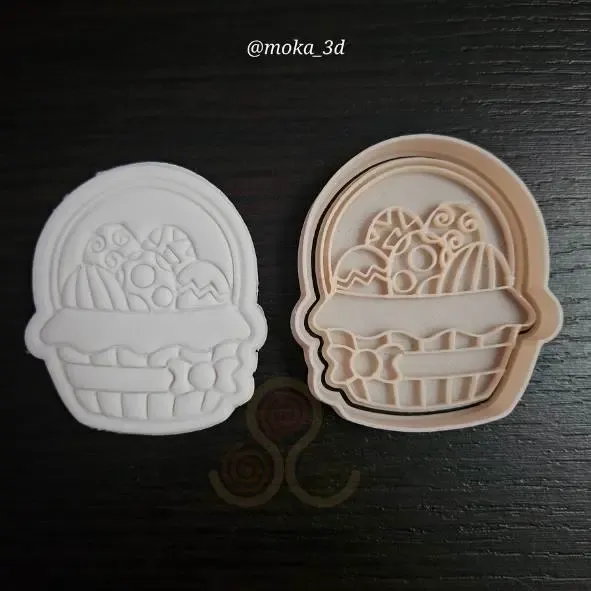 CANASTA DE PASCUA HUEVOS PASCUA CORTADOR DE GALLETA