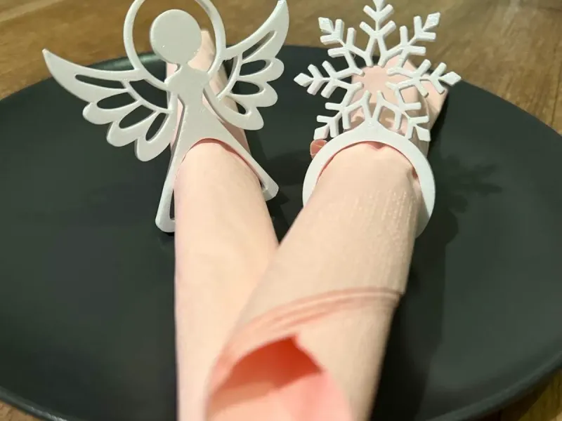 Christmas napkin holder (tissue ring) 4 motifs