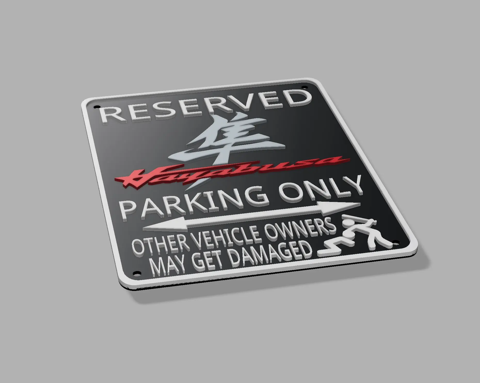 Suzuki Hayabusa GSX1300R Fun Workshop Garage Parking Sign