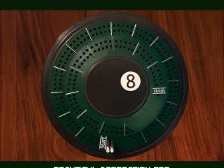8 Ball Cribbage Board