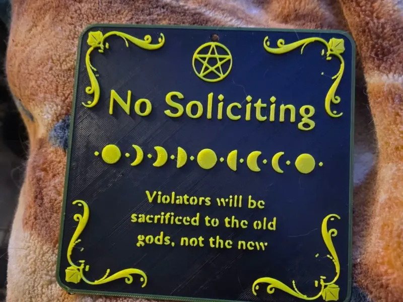 No Soliciting Pagan