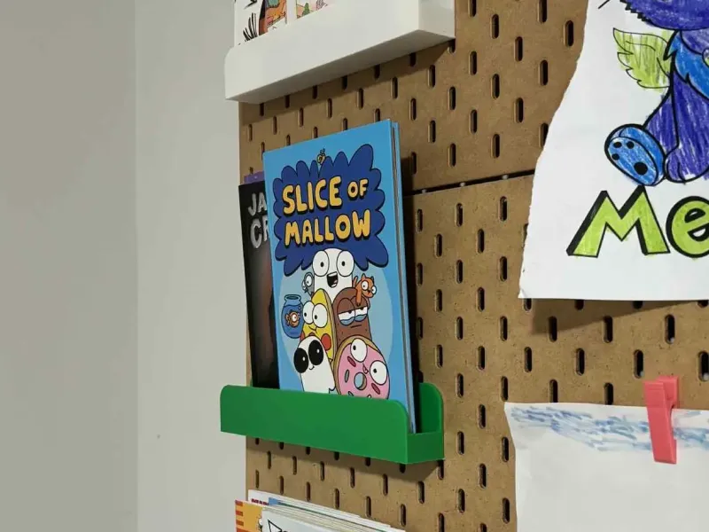 IKEA Skadis kids book shelf