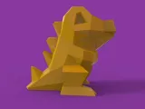Low Poly Totodile-3